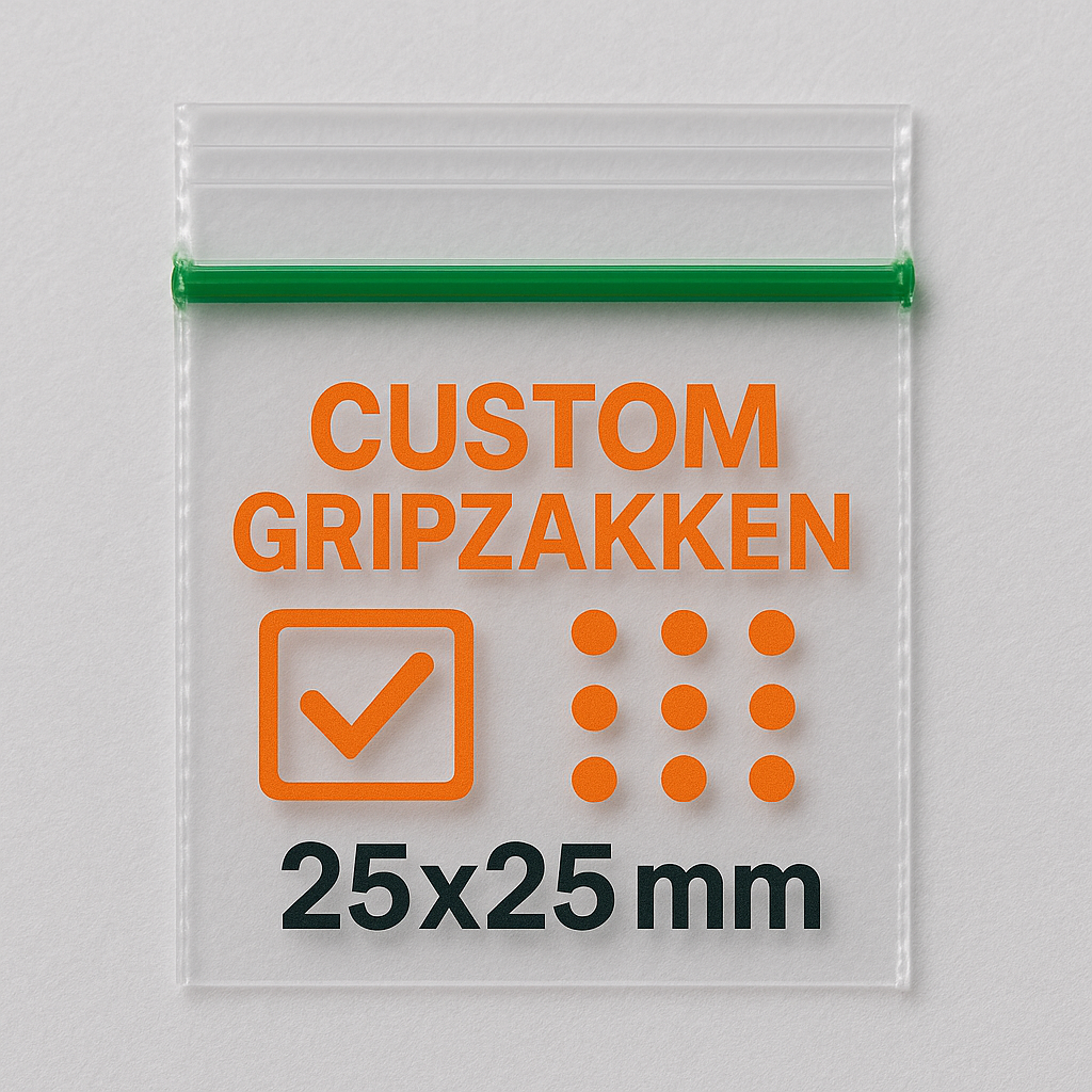 custom gripzakken 25x25