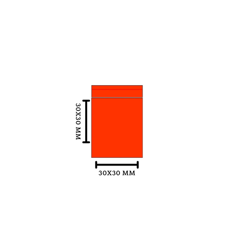 Zip-Lock Bag Rood 30 x 30 mm 1000 stuks