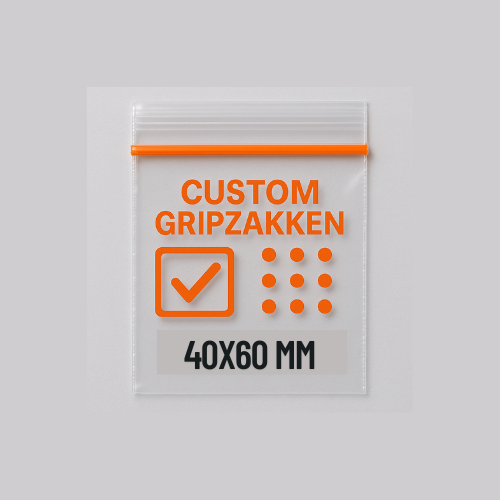 Custom gripzakken 40x60